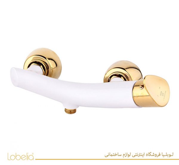 شیر دستشویی مدل سپنتا سفید طلایی