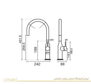 شیر-ظرفشویی-سین-مشکی-کی-دبلیوسی-لوبلیا-kwc02122327211 https://lobelia.co/ 